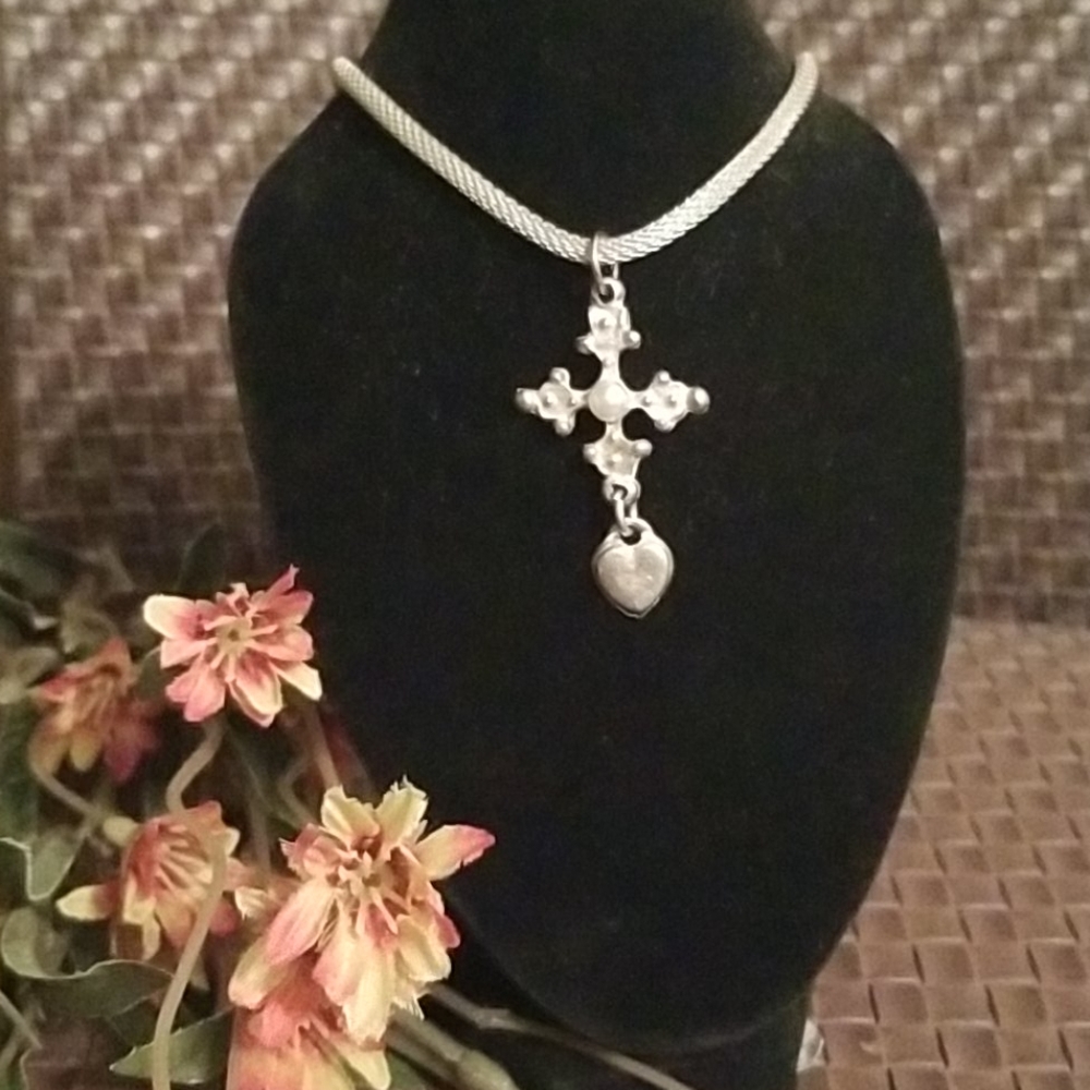 Vintage Women's Silver White Pearl Choker Necklace